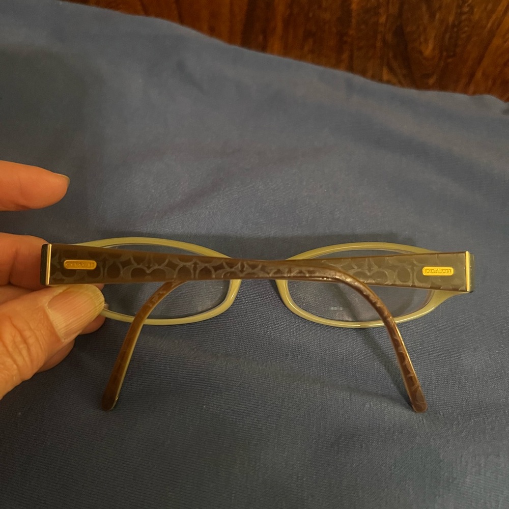 Coach Adelle Brown/Camel Eyeglass Frames Only, Add Your RX, excellent condition